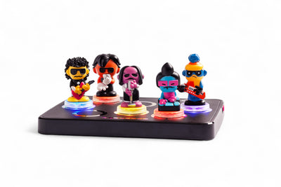 Curly Lines™ | Electro Funk Band Figurine Set