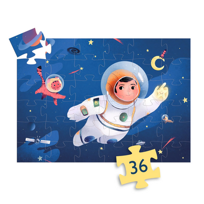 פאזל 36 חלקים | אסטרונאוט על הירח